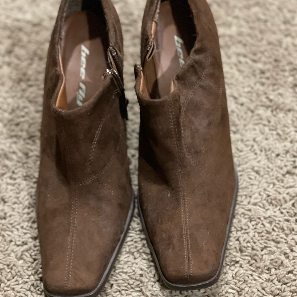 Suede ankle boots